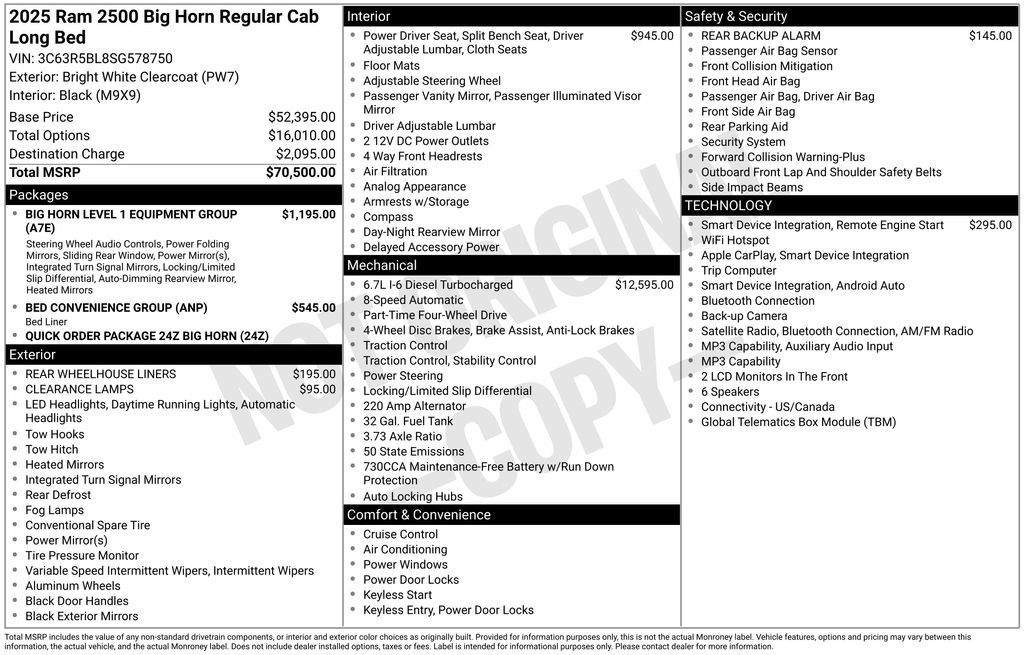 Used 2025 RAM 2500 Big Horn AWD/4WD image 35