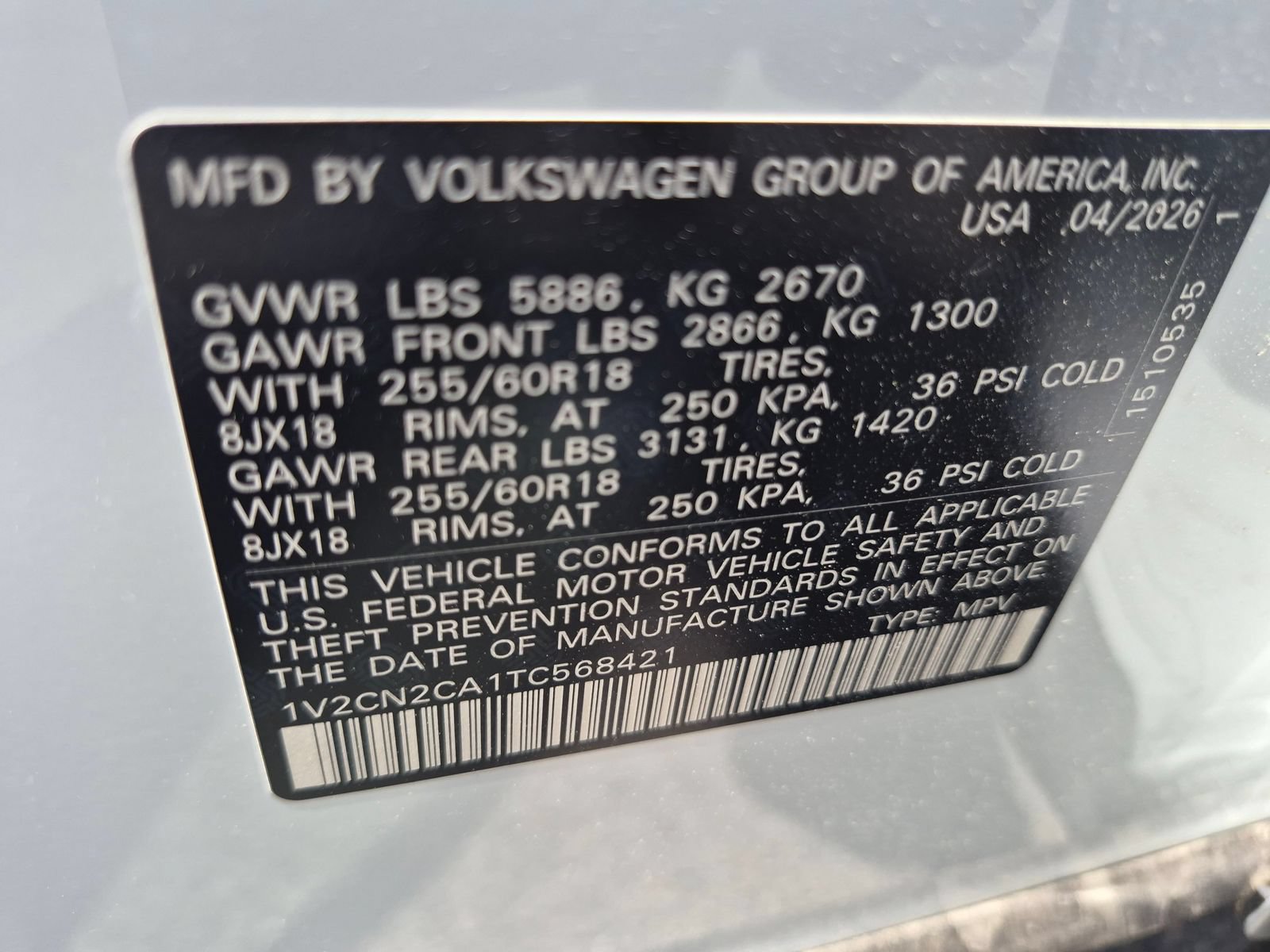 New 2026 Volkswagen Atlas Peak Edition AWD/4WD image 30
