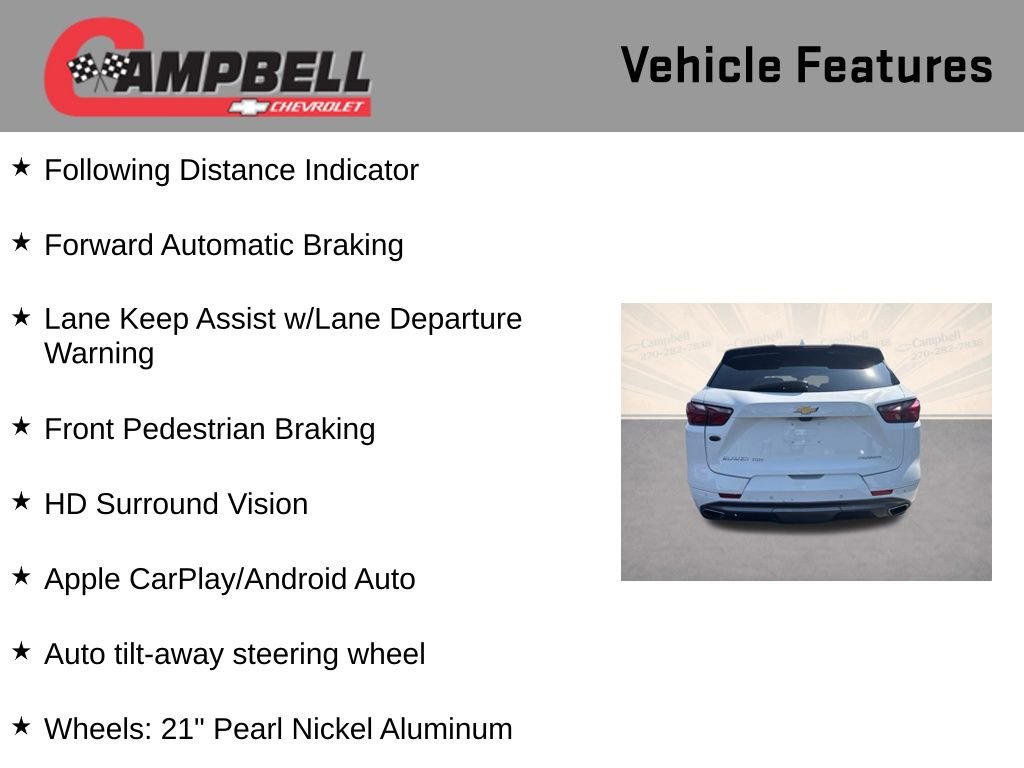 Used 2019 Chevrolet Blazer Premier w/ Sun and Wheels Package image 26