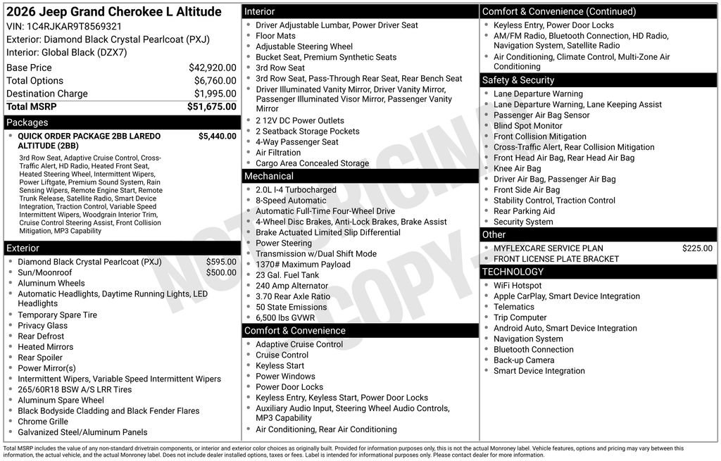New 2026 Jeep Grand Cherokee L 4WD image 42