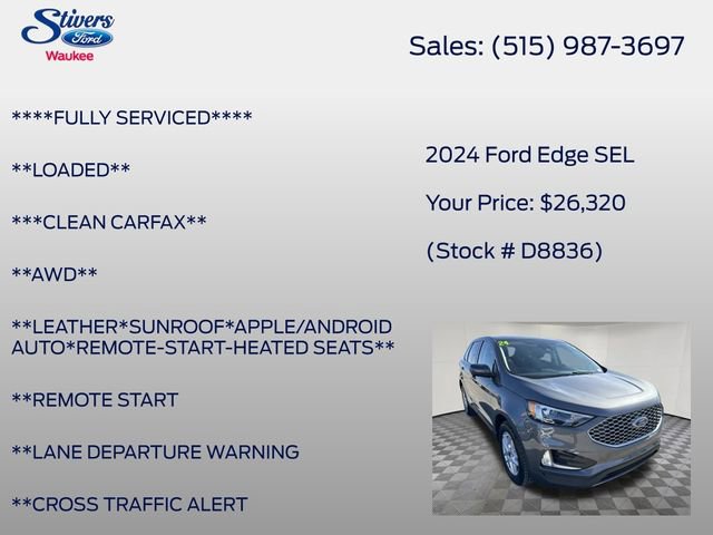 Certified 2024 Ford Edge SEL w/ Convenience Package image 14