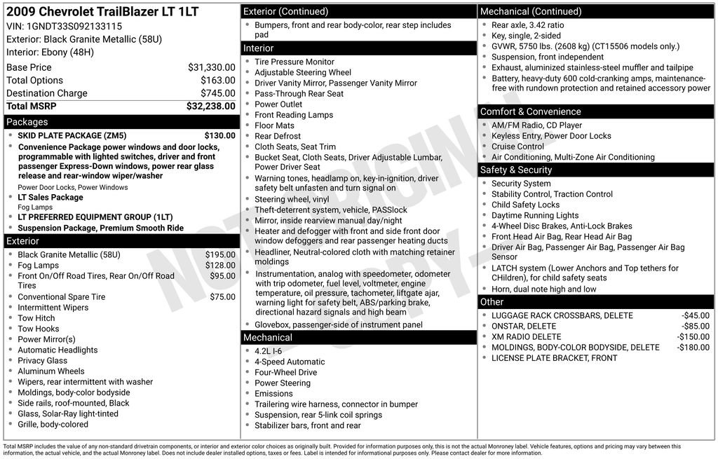 Used 2009 Chevrolet TrailBlazer LT w/ Skid Plate Package image 14