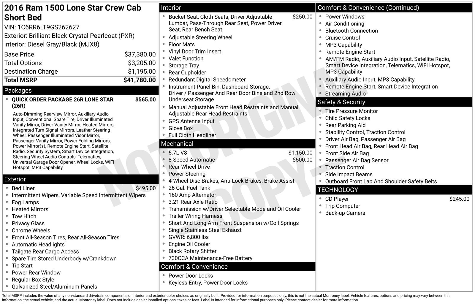 Used 2016 RAM 1500 Lone Star RWD image 16