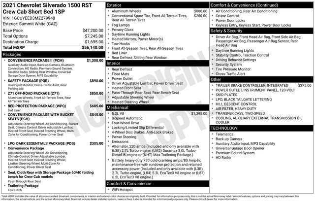 Certified 2021 Chevrolet Silverado 1500 RST w/ Convenience Package II AWD/4WD image 4