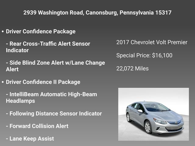 Used 2017 Chevrolet Volt Premier w/ Driver Confidence II Package FWD image 11