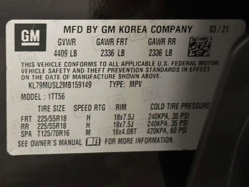 Used 2021 Chevrolet TrailBlazer RS w/ Technology Package image 31