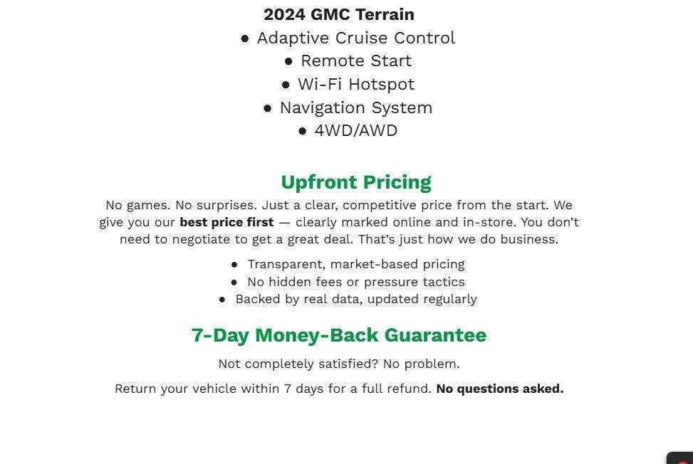Certified 2024 GMC Terrain SLE w/ Driver Convenience Package AWD/4WD image 43
