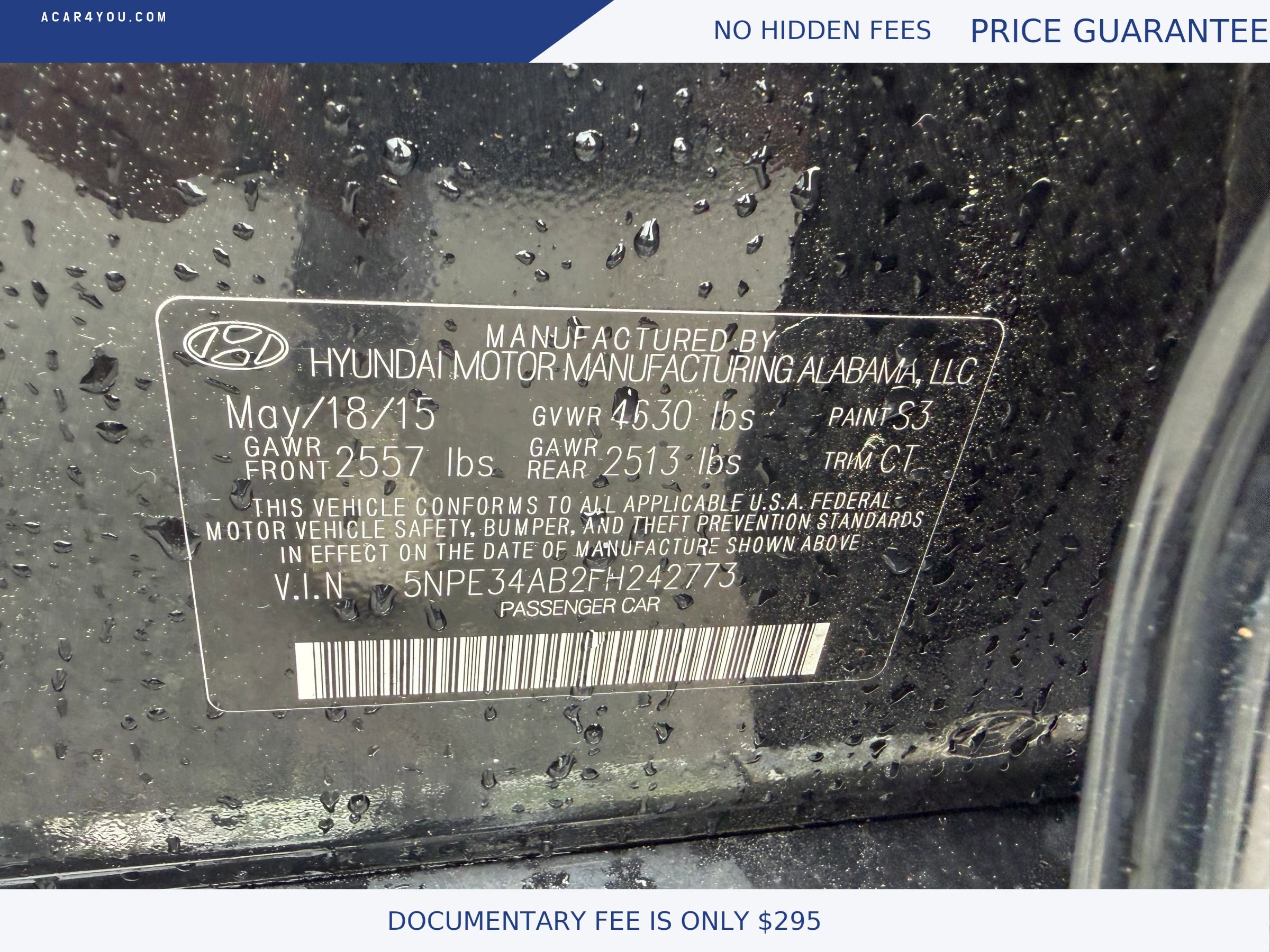 Used 2015 Hyundai Sonata Limited 2.0T FWD image 19