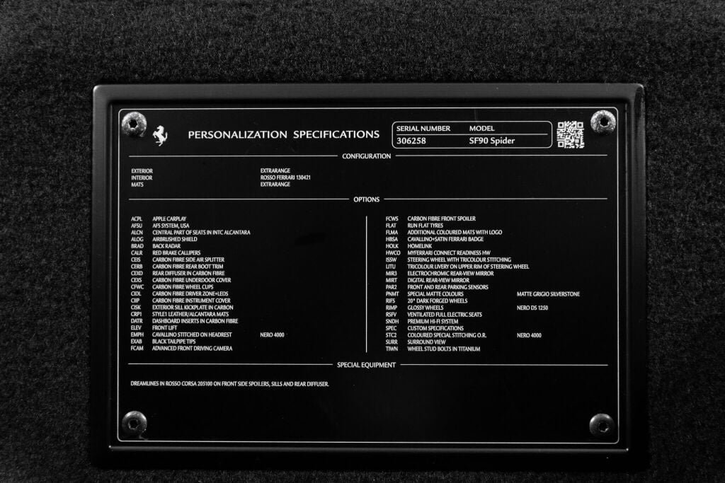 Certified 2024 Ferrari SF90 Spider AWD/4WD image 49