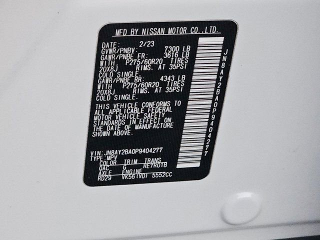 Used 2023 Nissan Armada SL w/ Captain's Chairs Package image 36