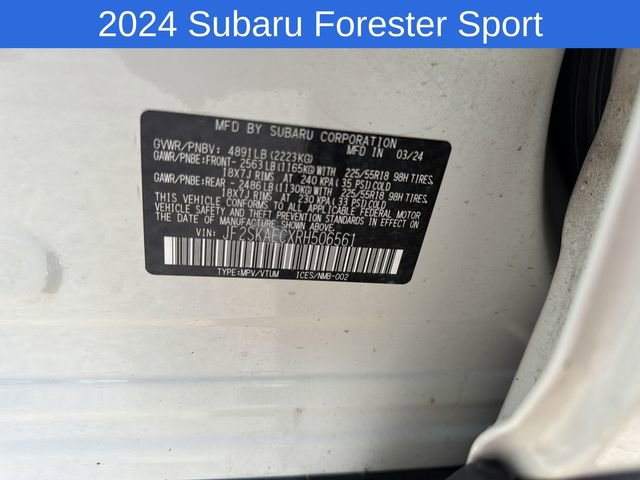 Used 2024 Subaru Forester Sport AWD/4WD image 31