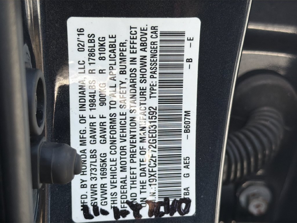 Used 2016 Honda Civic EX image 54
