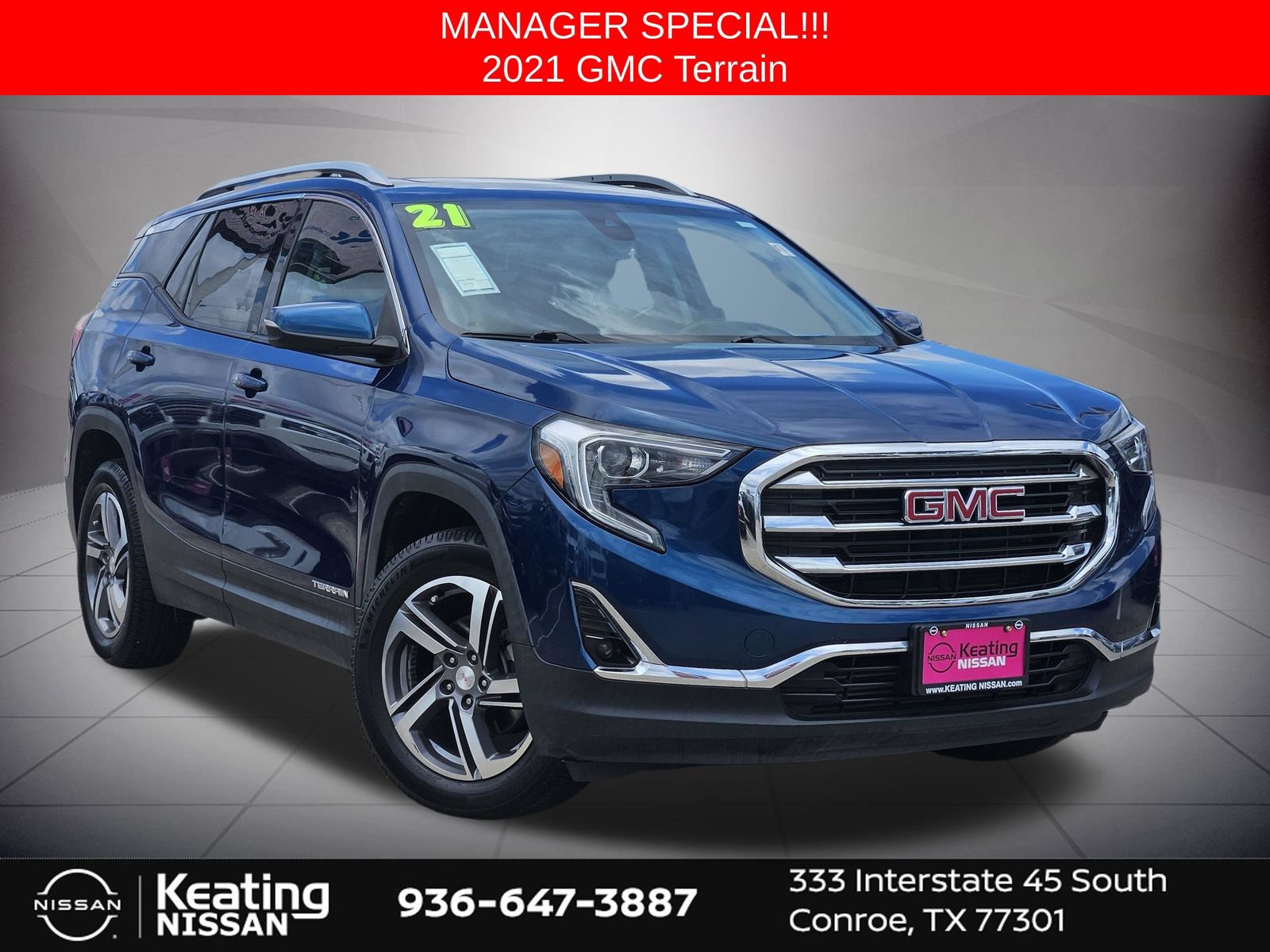 Used 2021 GMC Terrain SLT w/ Infotainment Package II AWD/4WD image 1