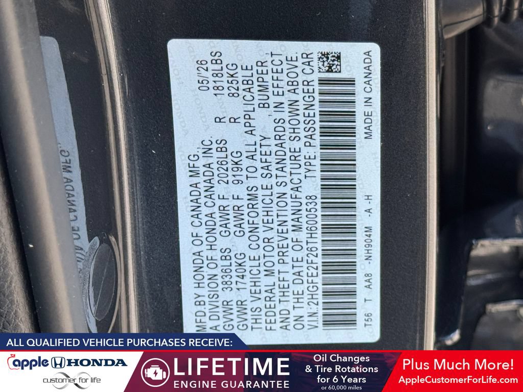 New 2026 Honda Civic LX image 26