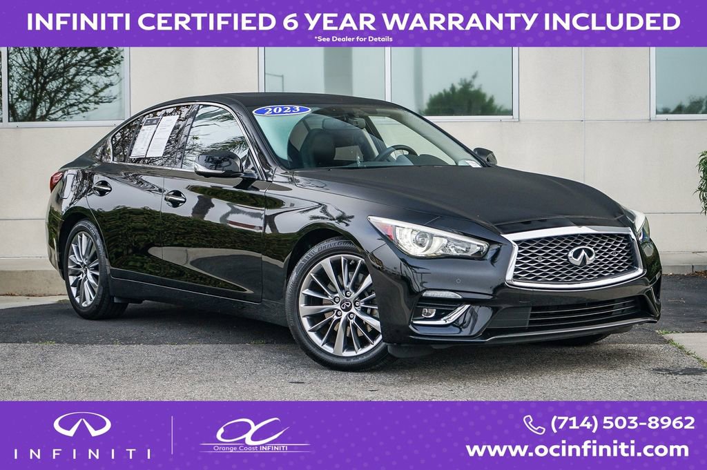 Certified 2023 INFINITI Q50 Luxe w/ Cargo Package