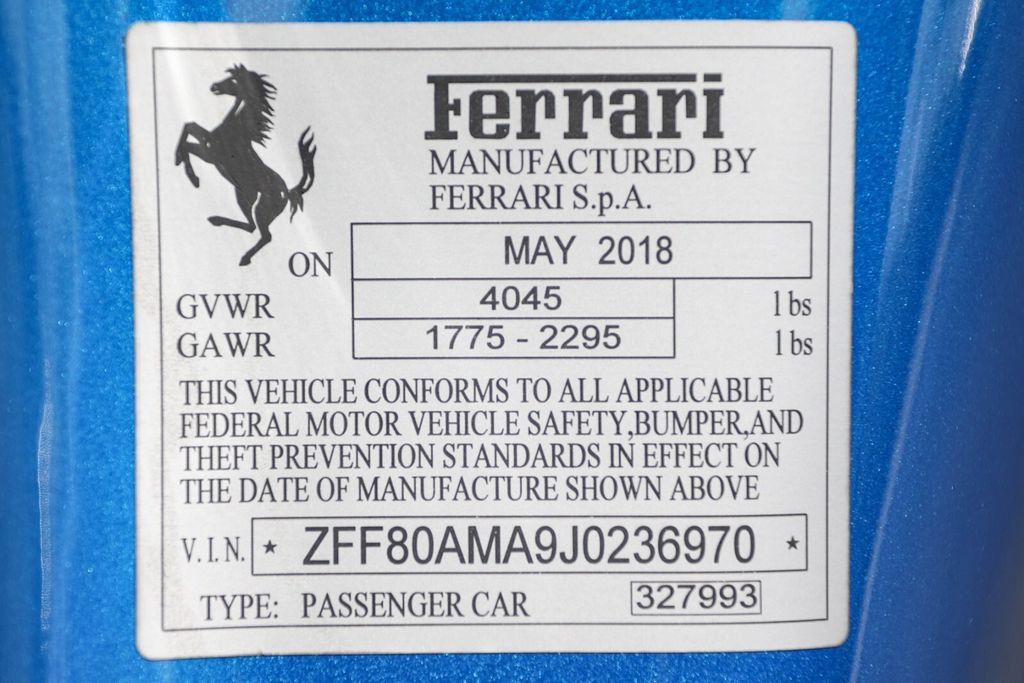 Certified 2018 Ferrari 488 Spider RWD image 51