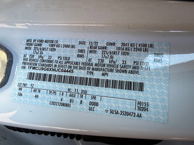 Used 2022 Ford Escape SE AWD/4WD image 28