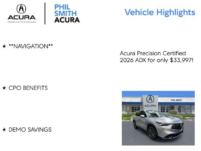 Used 2026 Acura ADX A-Spec FWD image 5