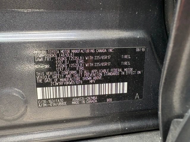 Used 2019 Toyota RAV4 XLE w/ Convenience Package FWD image 13