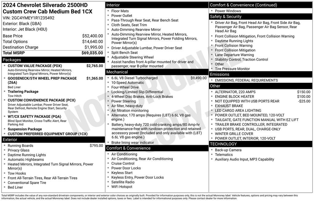 Certified 2024 Chevrolet Silverado 2500 Custom w/ Custom Value Package image 14