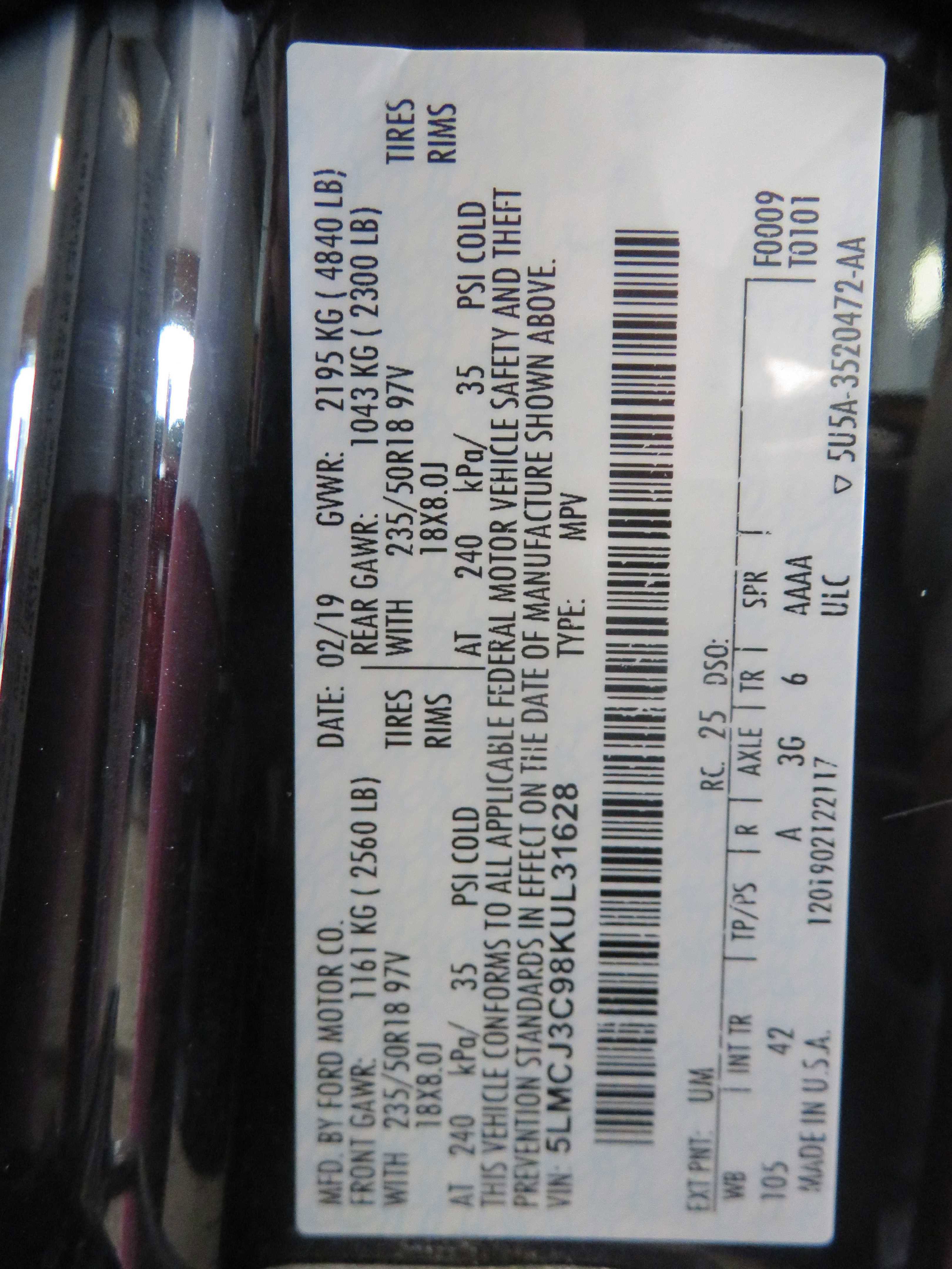 Used 2019 Lincoln MKC Reserve w/ MKC Climate Package image 81