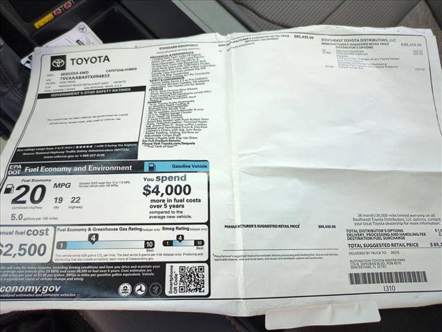 New 2026 Toyota Sequoia Capstone AWD/4WD image 17