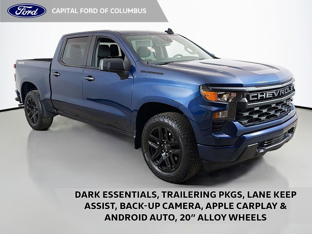 Used 2023 Chevrolet Silverado 1500 Custom w/ LPO, Dark Essentials Package