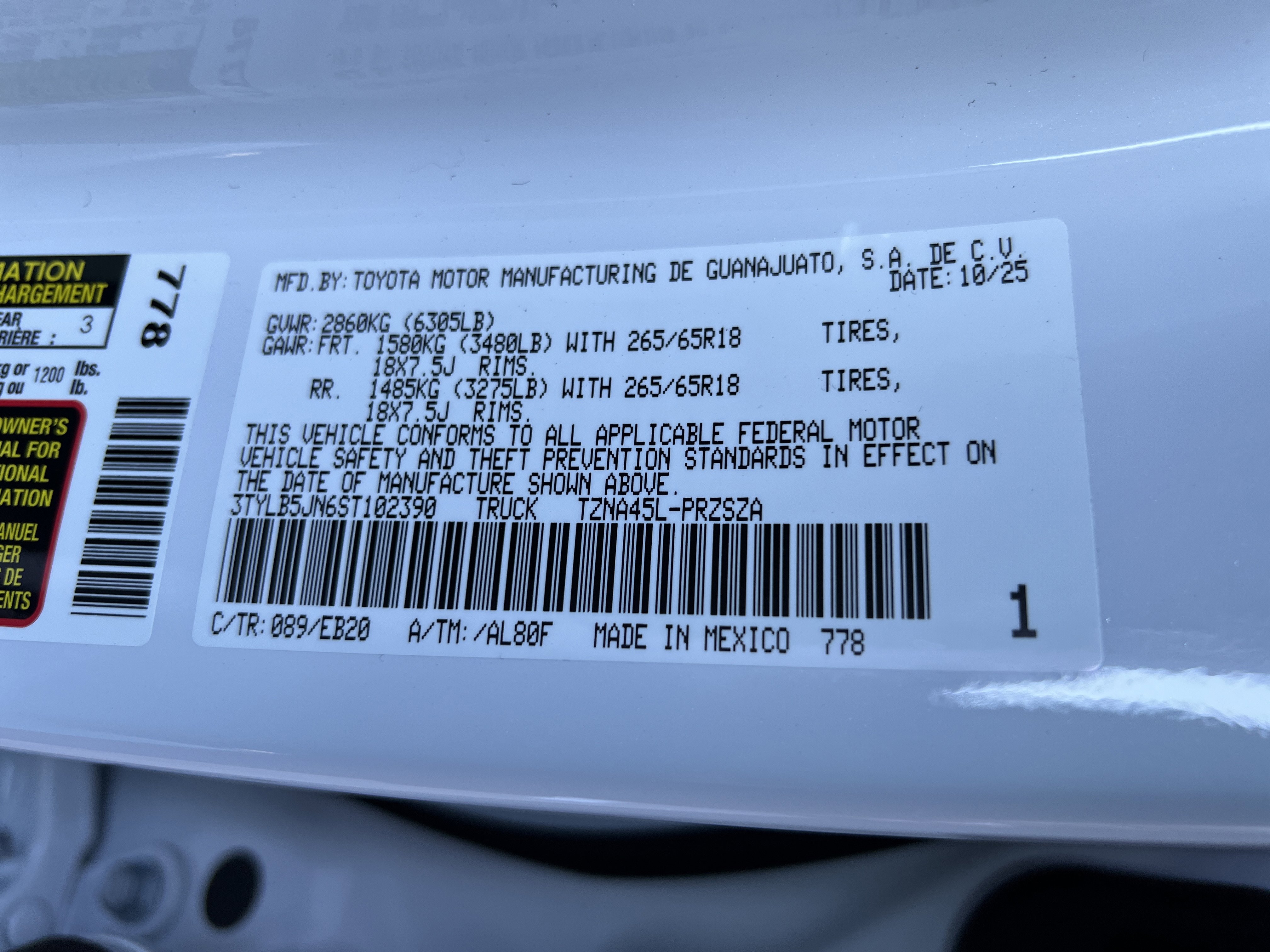 New 2025 Toyota Tacoma Limited image 8