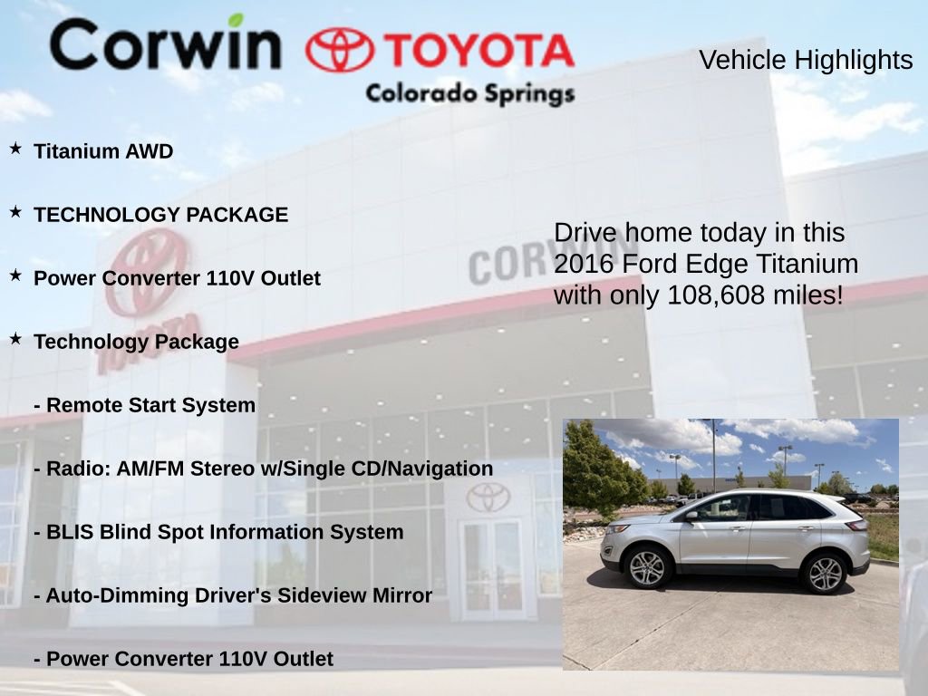 Used 2016 Ford Edge Titanium w/ Technology Package AWD/4WD image 6