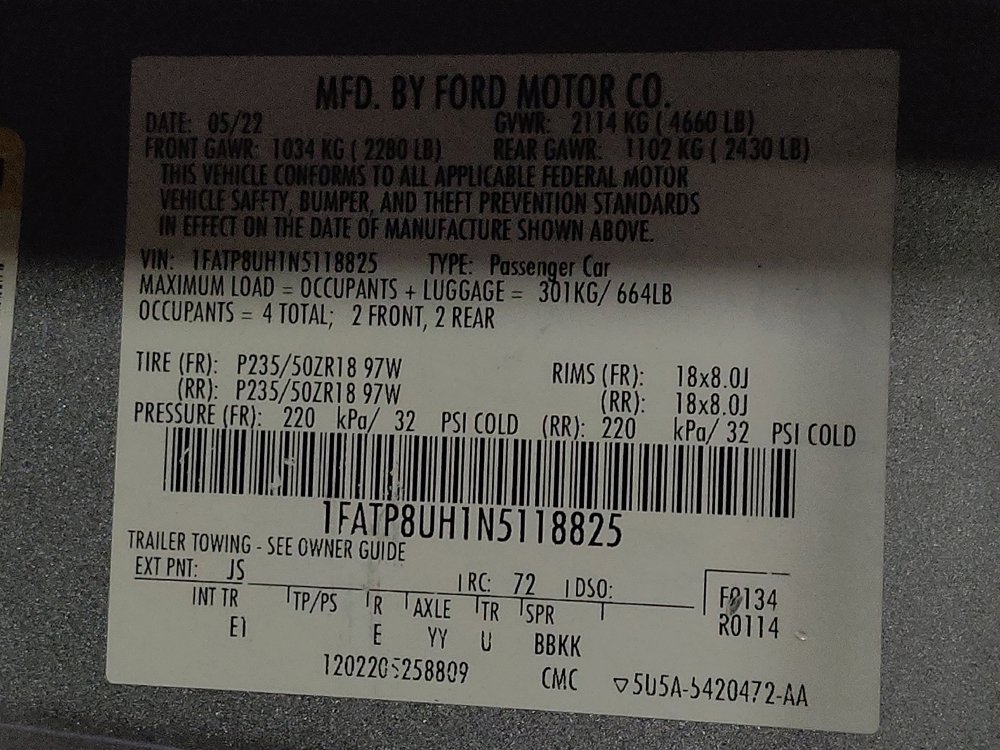 Used 2022 Ford Mustang Premium RWD image 33