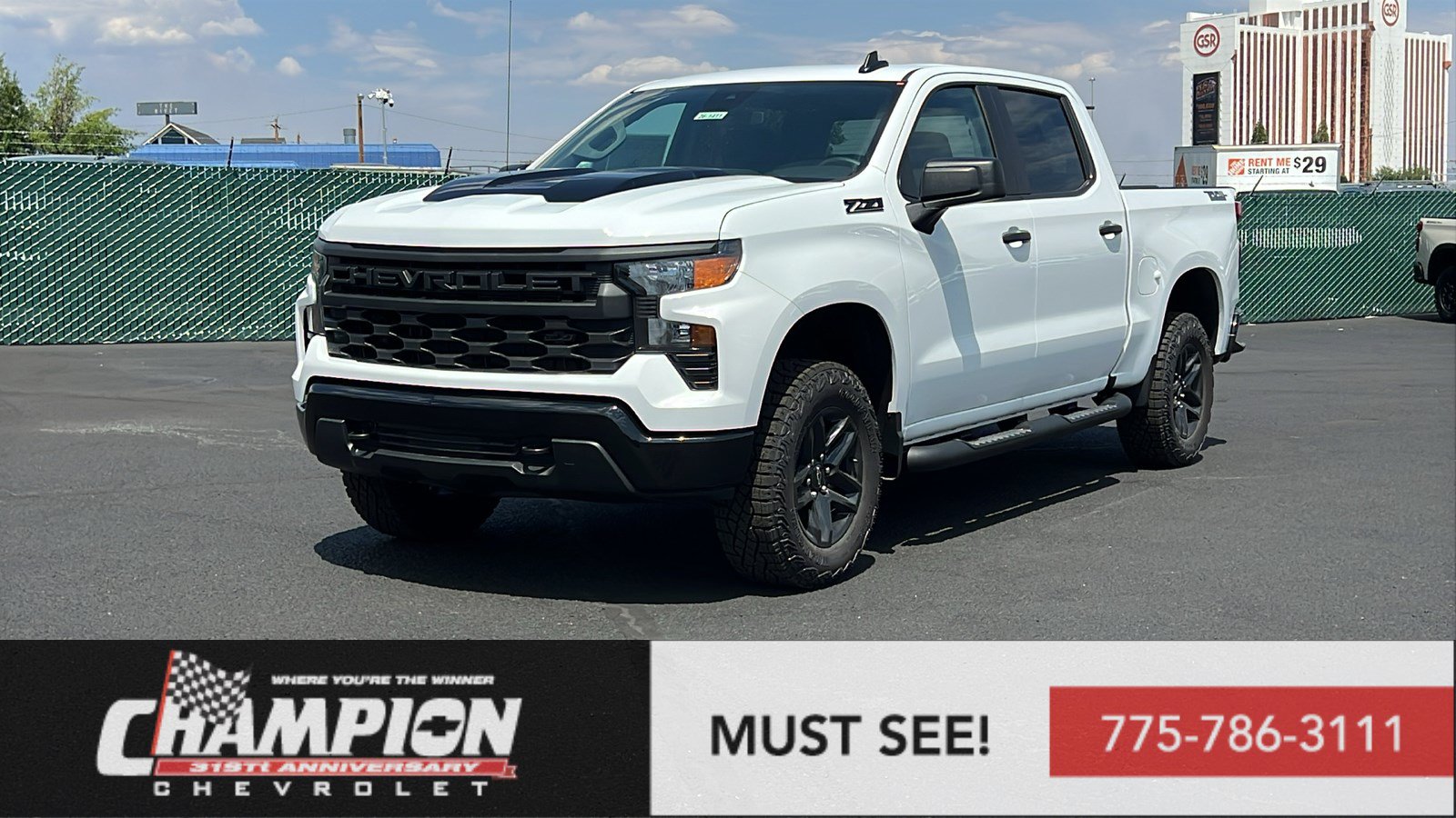 New 2026 Chevrolet Silverado 1500 Custom Trail Boss w/ Dark Appearance Package AWD/4WD image 1