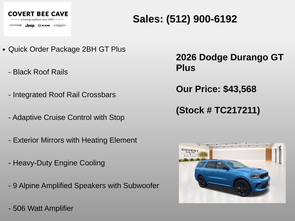 New 2026 Dodge Durango GT AWD/4WD image 25