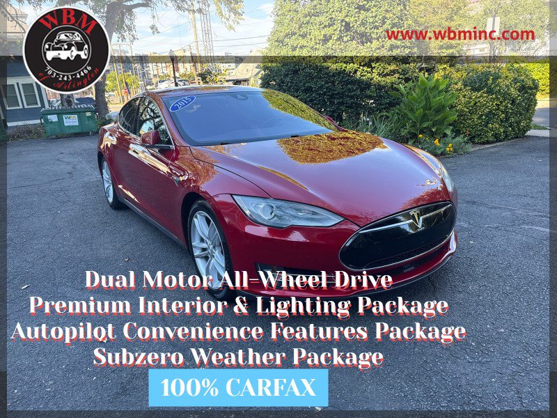 Used 2015 Tesla Model S 70D AWD/4WD image 3