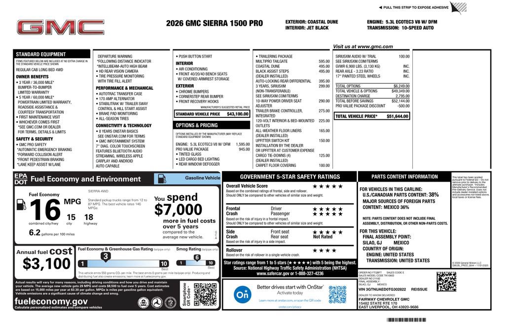 New 2026 GMC Sierra 1500 Pro w/ Pro Value Package AWD/4WD image 4