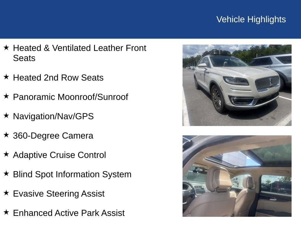 Used 2020 Lincoln Nautilus Reserve w/ Equipment Group 201A AWD/4WD image 6
