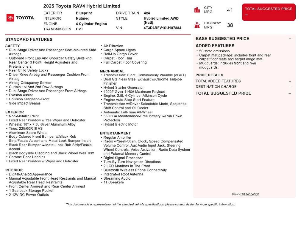 Used 2025 Toyota RAV4 Limited AWD/4WD image 2