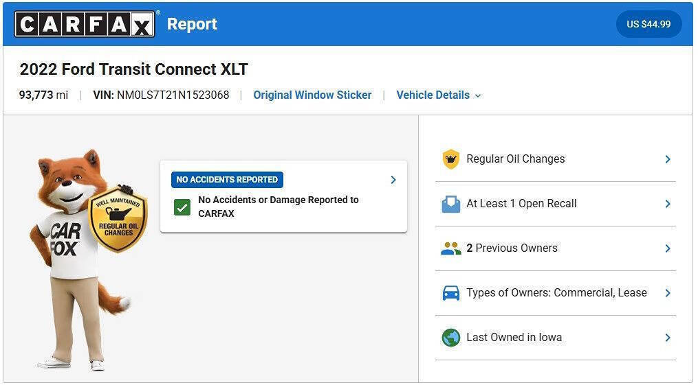 Used 2022 Ford Transit Connect XLT FWD image 23