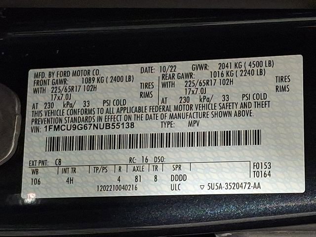 Used 2022 Ford Escape SE w/ Convenience Package image 26