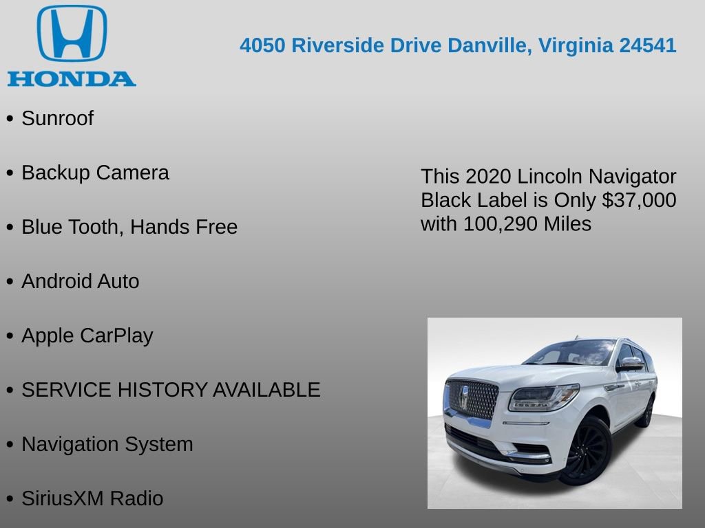 Used 2020 Lincoln Navigator Black Label w/ Cargo Convenience Package AWD/4WD image 17