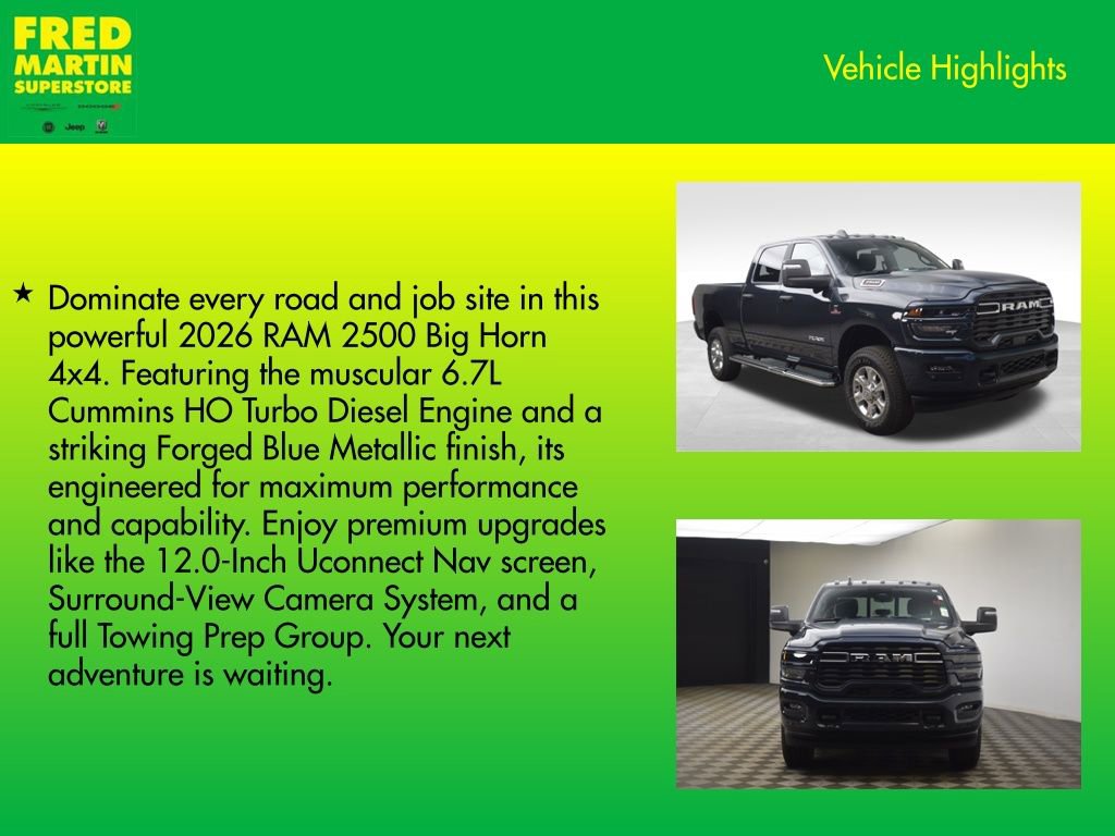 New 2026 RAM 2500 Big Horn image 8