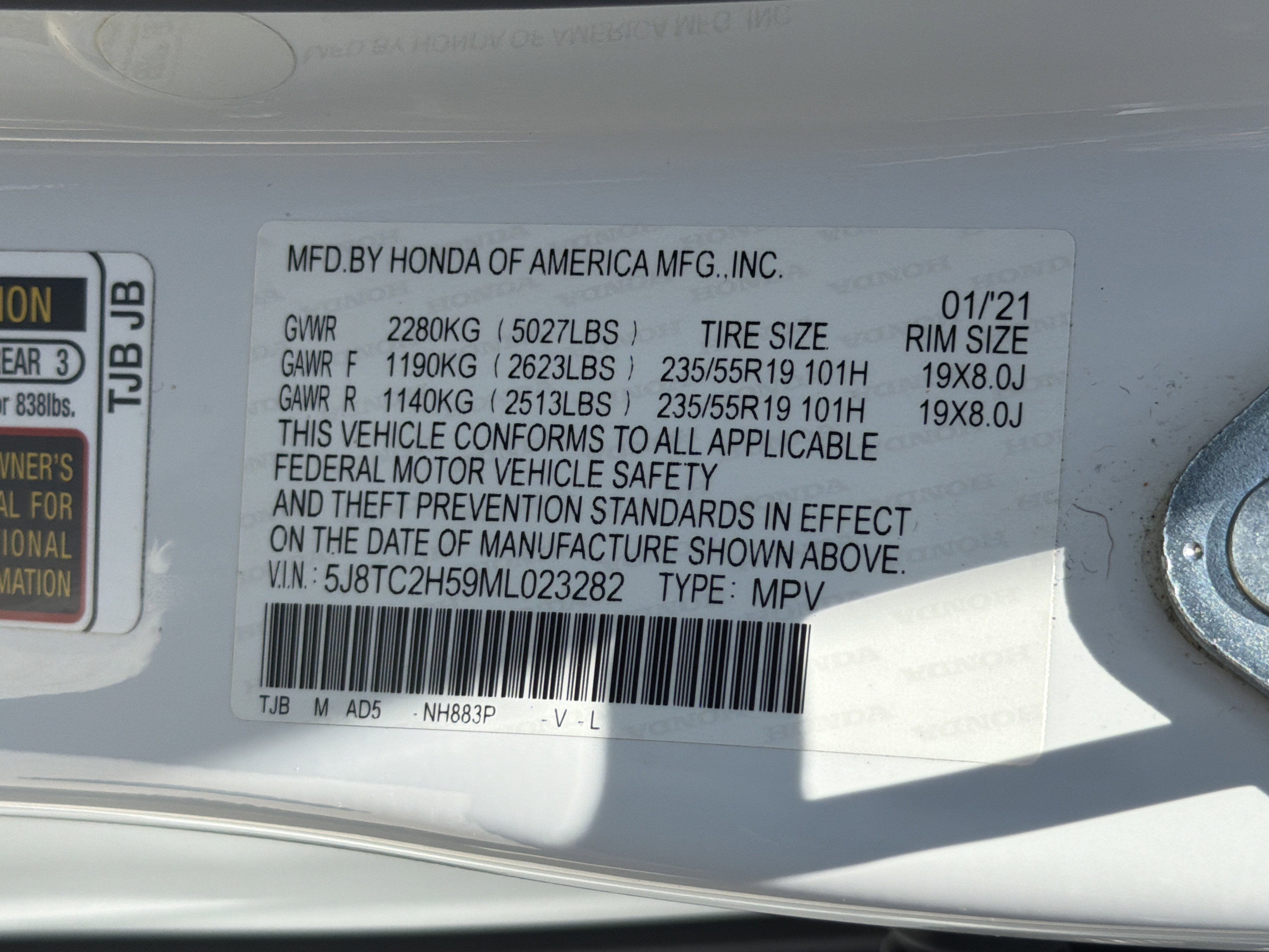 Certified 2021 Acura RDX AWD w/ Technology Package image 35