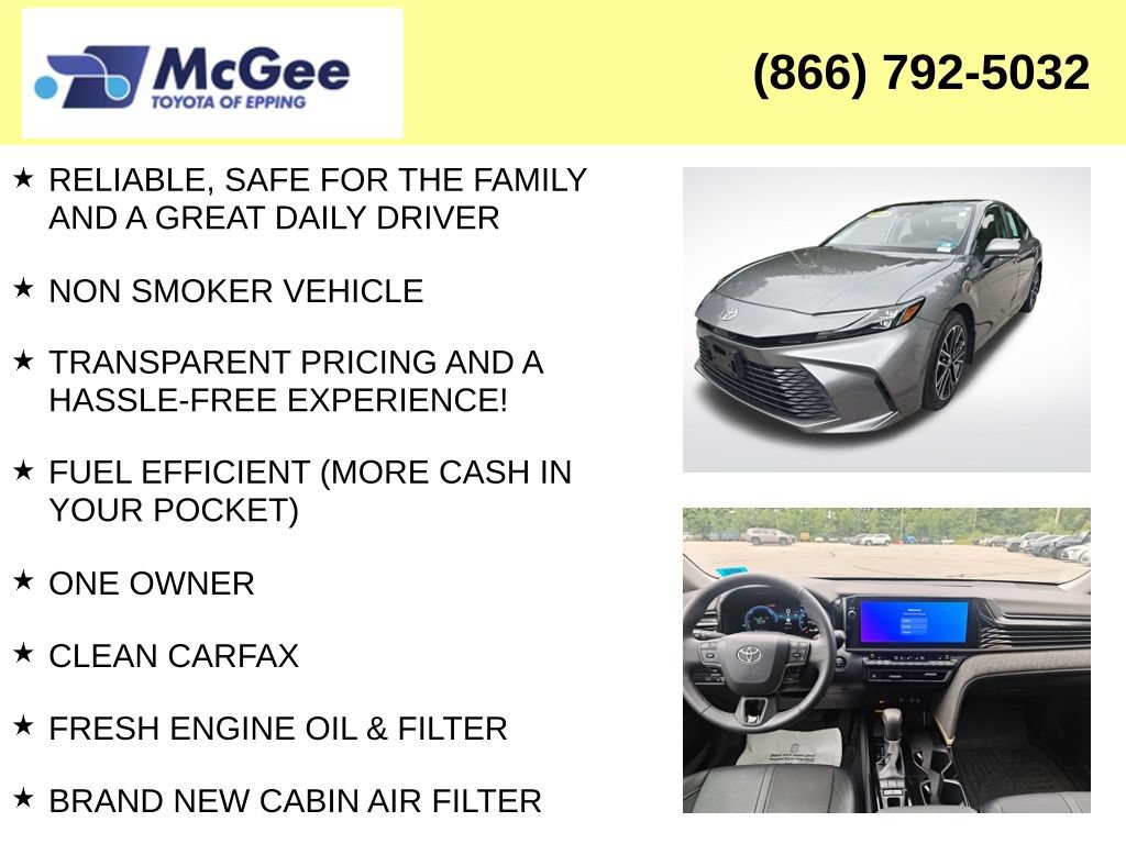 Certified 2025 Toyota Camry XLE AWD/4WD image 8