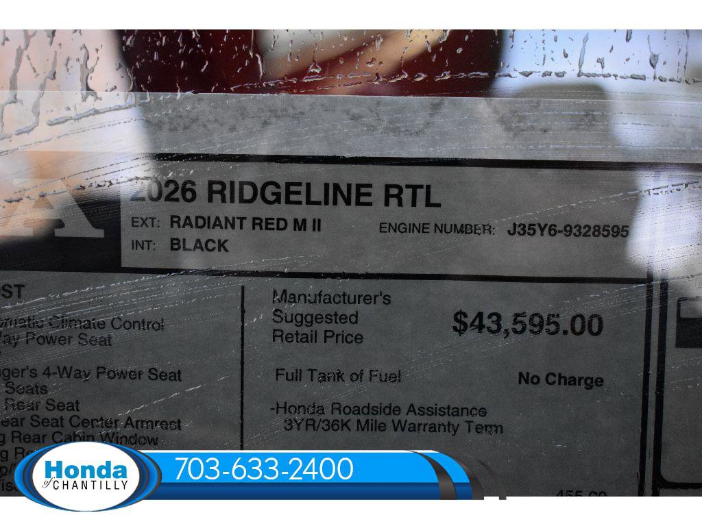 New 2026 Honda Ridgeline RTL image 37