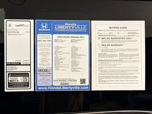 Used 2024 Honda Odyssey EX-L image 39
