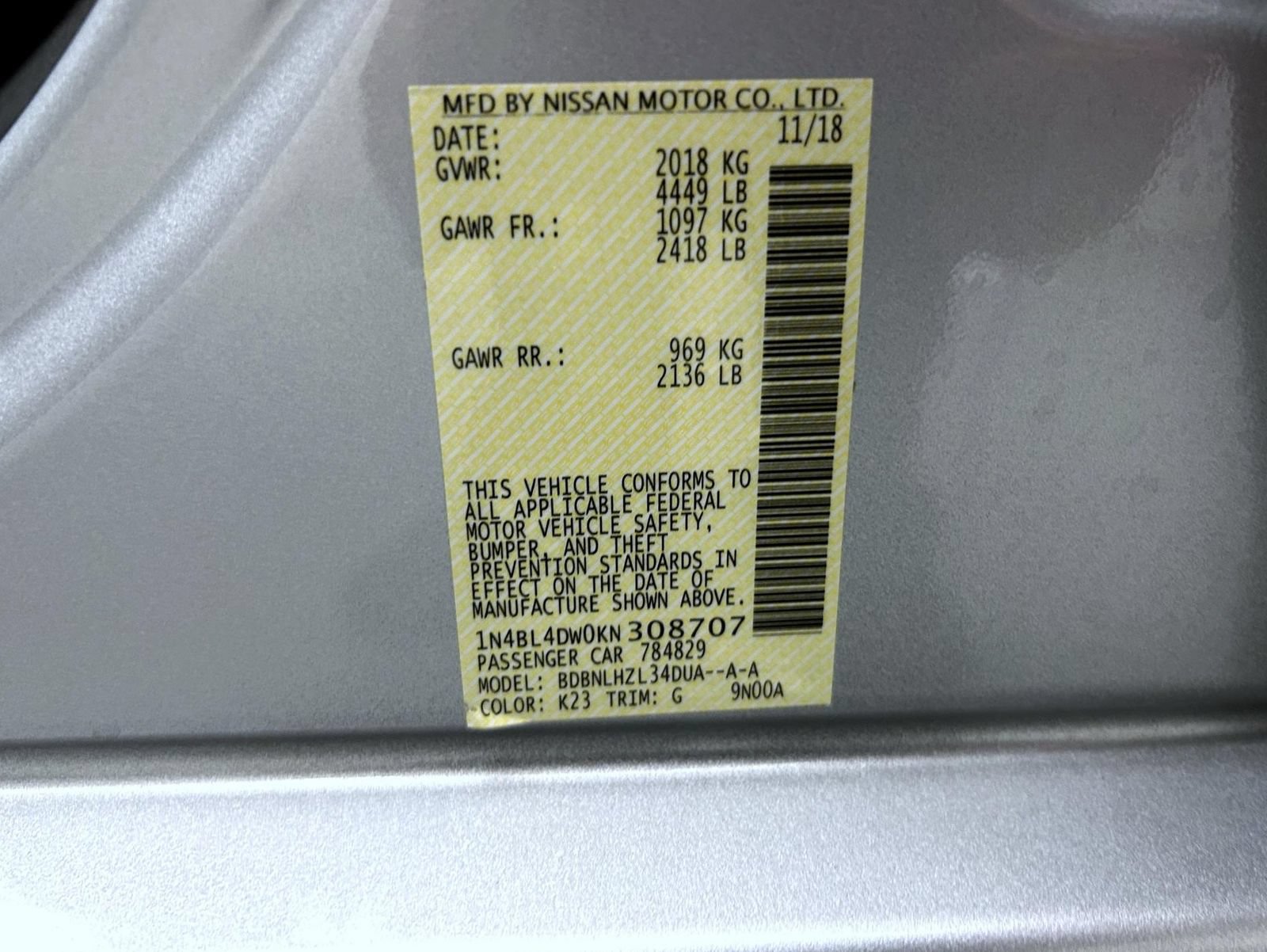 Used 2019 Nissan Altima 2.5 SV AWD/4WD image 25