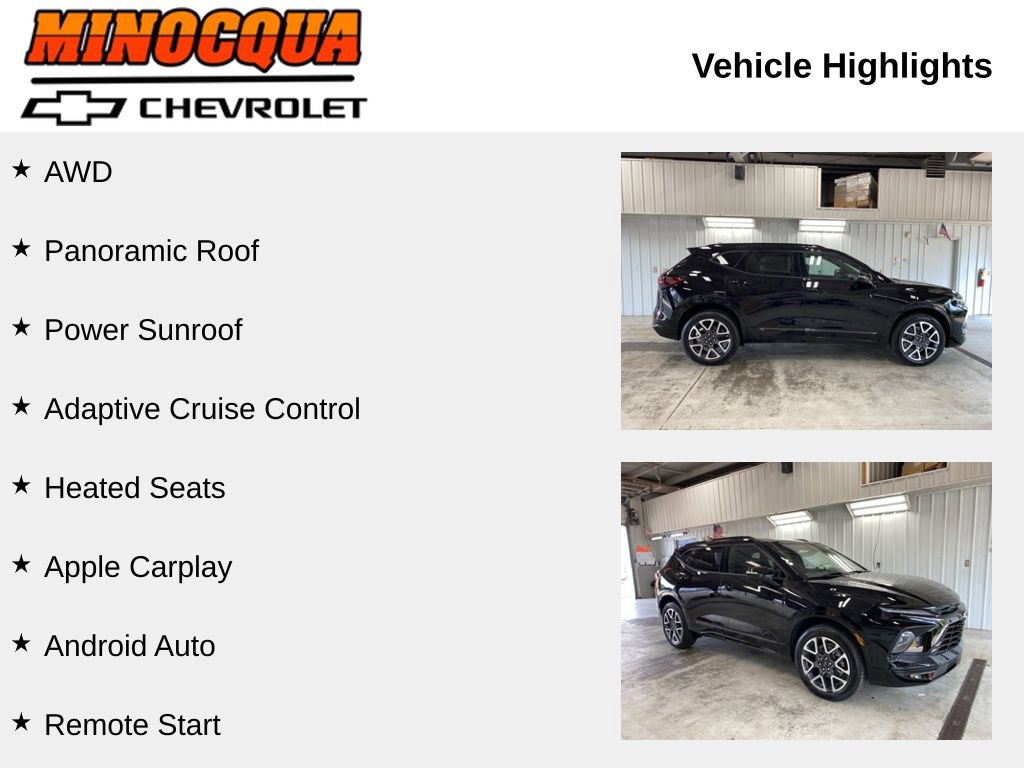 New 2026 Chevrolet Blazer RS w/ Driver Confidence II Package AWD/4WD image 2