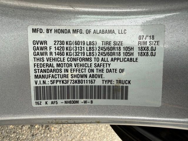 Used 2019 Honda Ridgeline RTL-E image 16