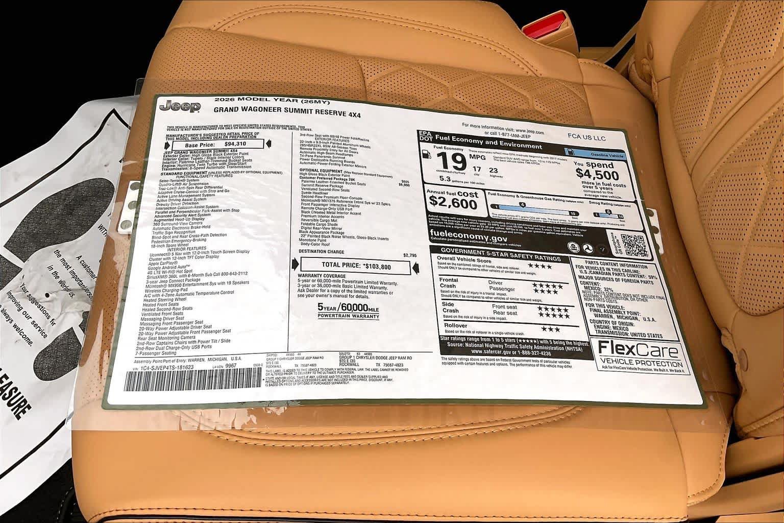 New 2026 Jeep Grand Wagoneer Summit AWD/4WD image 18