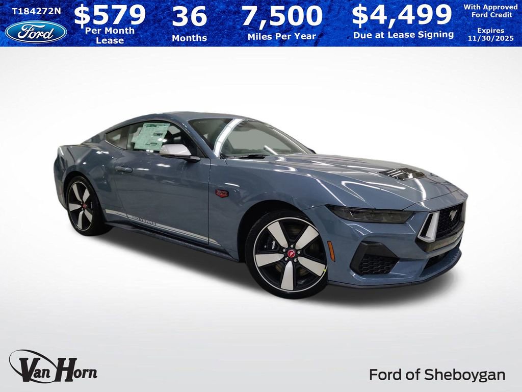 New 2025 Ford Mustang GT Premium w/ 60th Anniversary Package