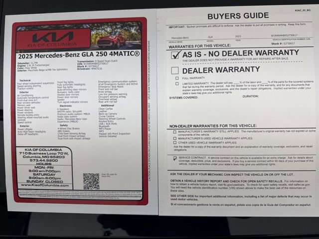 Used 2025 Mercedes-Benz GLA 250 4MATIC image 32